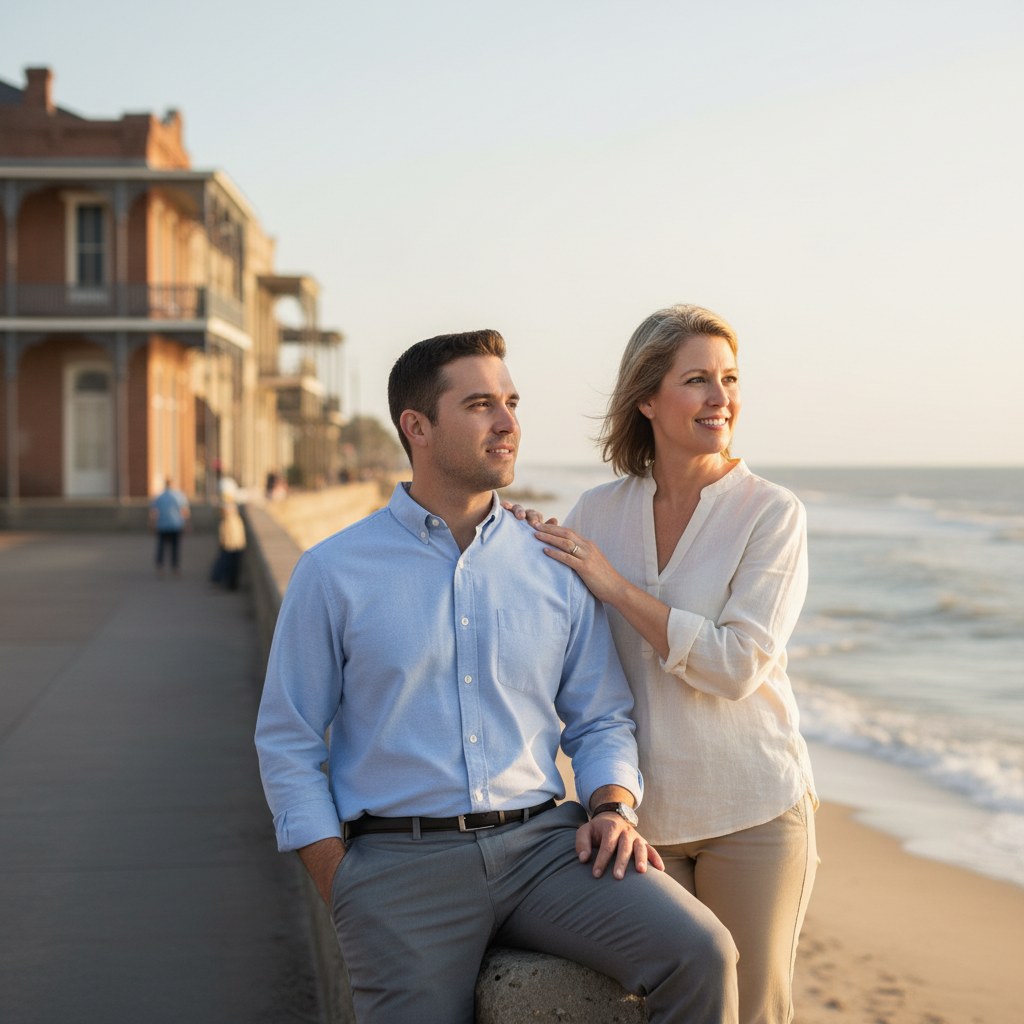 A candid staff-with-customer shot -- Alcohol Detox Services in Galveston, Texas
